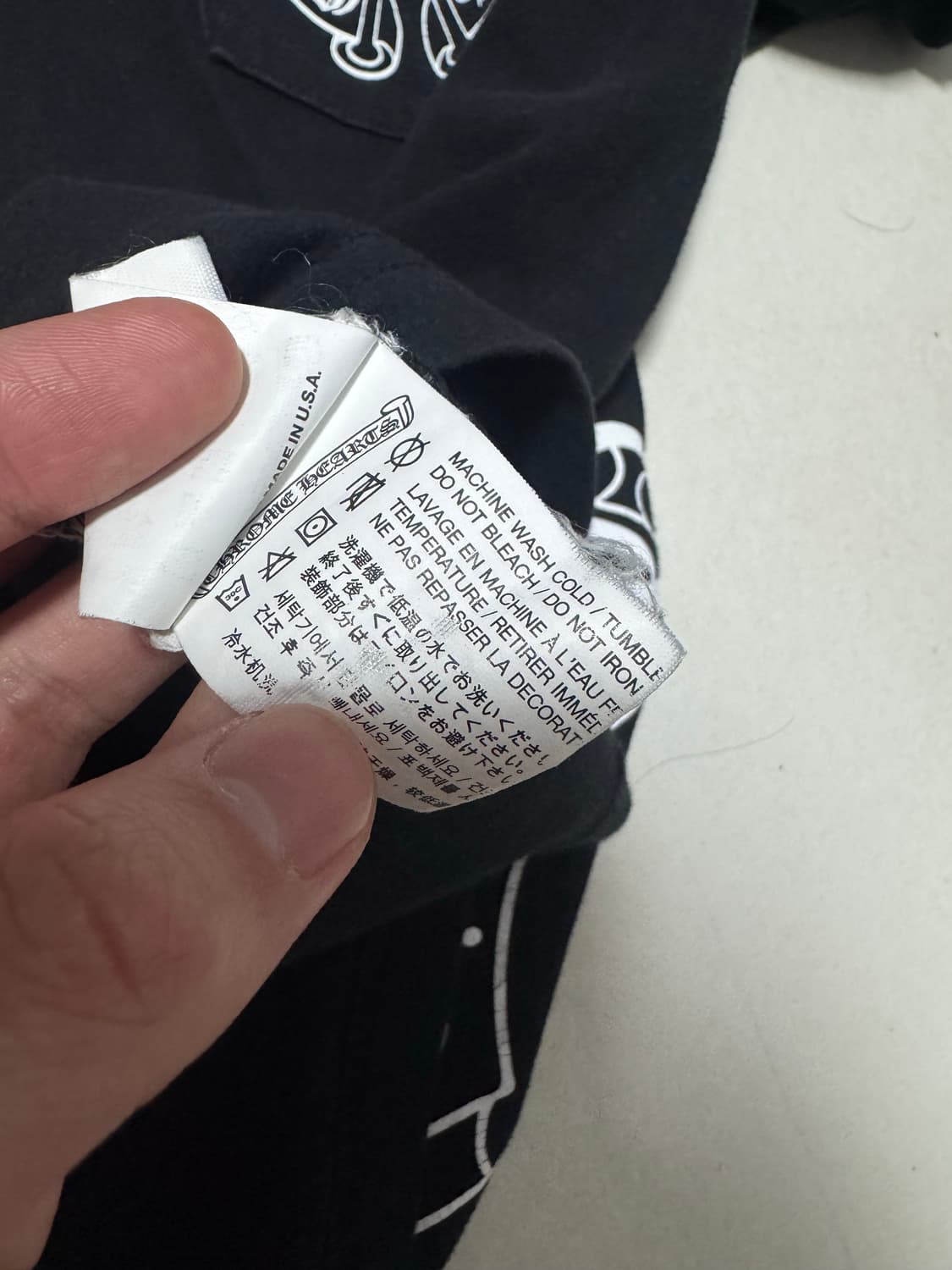 크롬하츠 플로랄 롱슬리브 m 상품이미지4