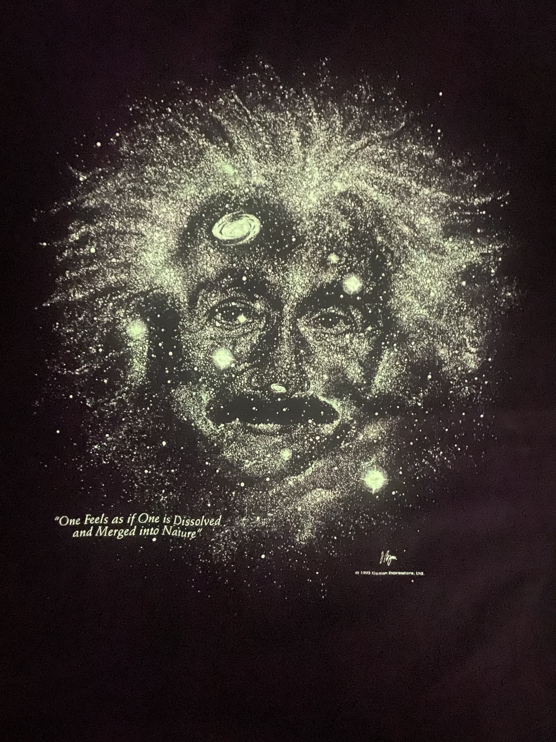 90s Einstein Glow-in-the-dark T Shirt 상품이미지2