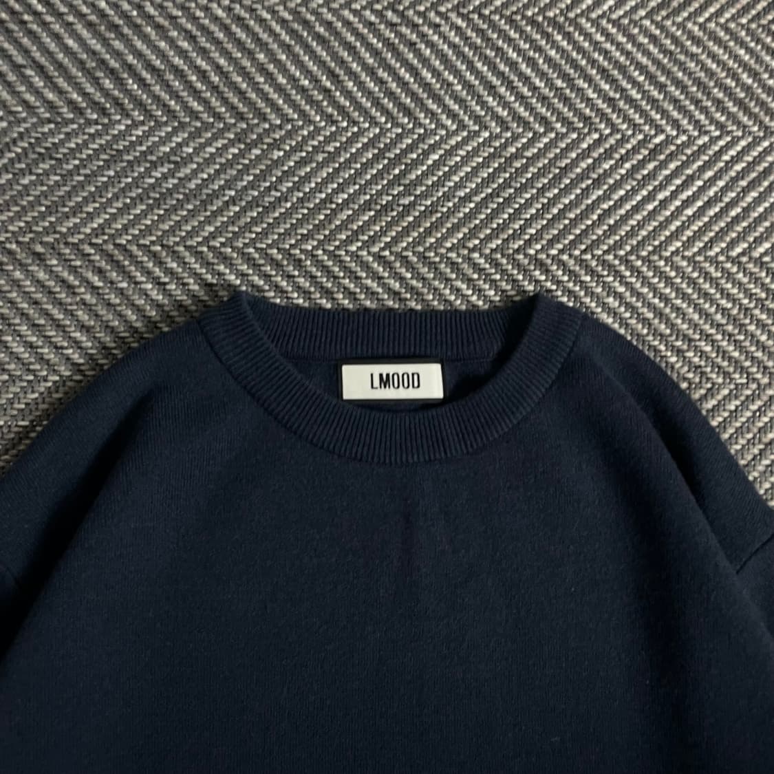 엘무드 화란 네이비 미니멀 니트y 2916 상품이미지5