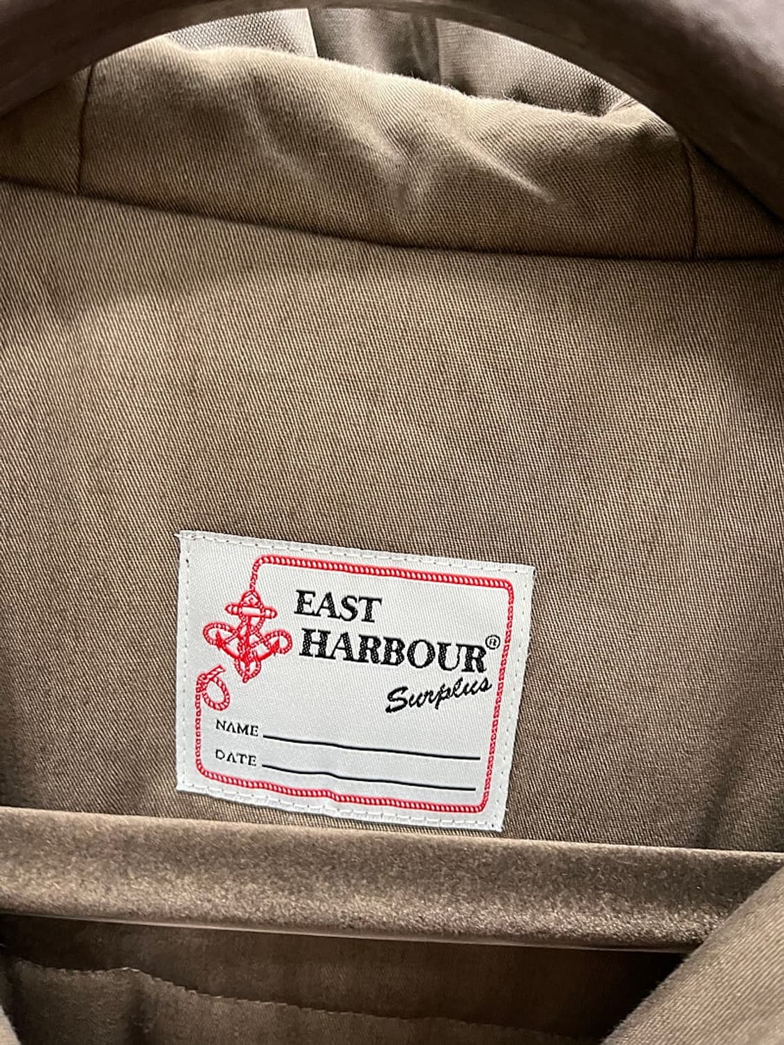 95-100)이스트하버서플러스 이태리 왁스 야상코트 상품이미지5