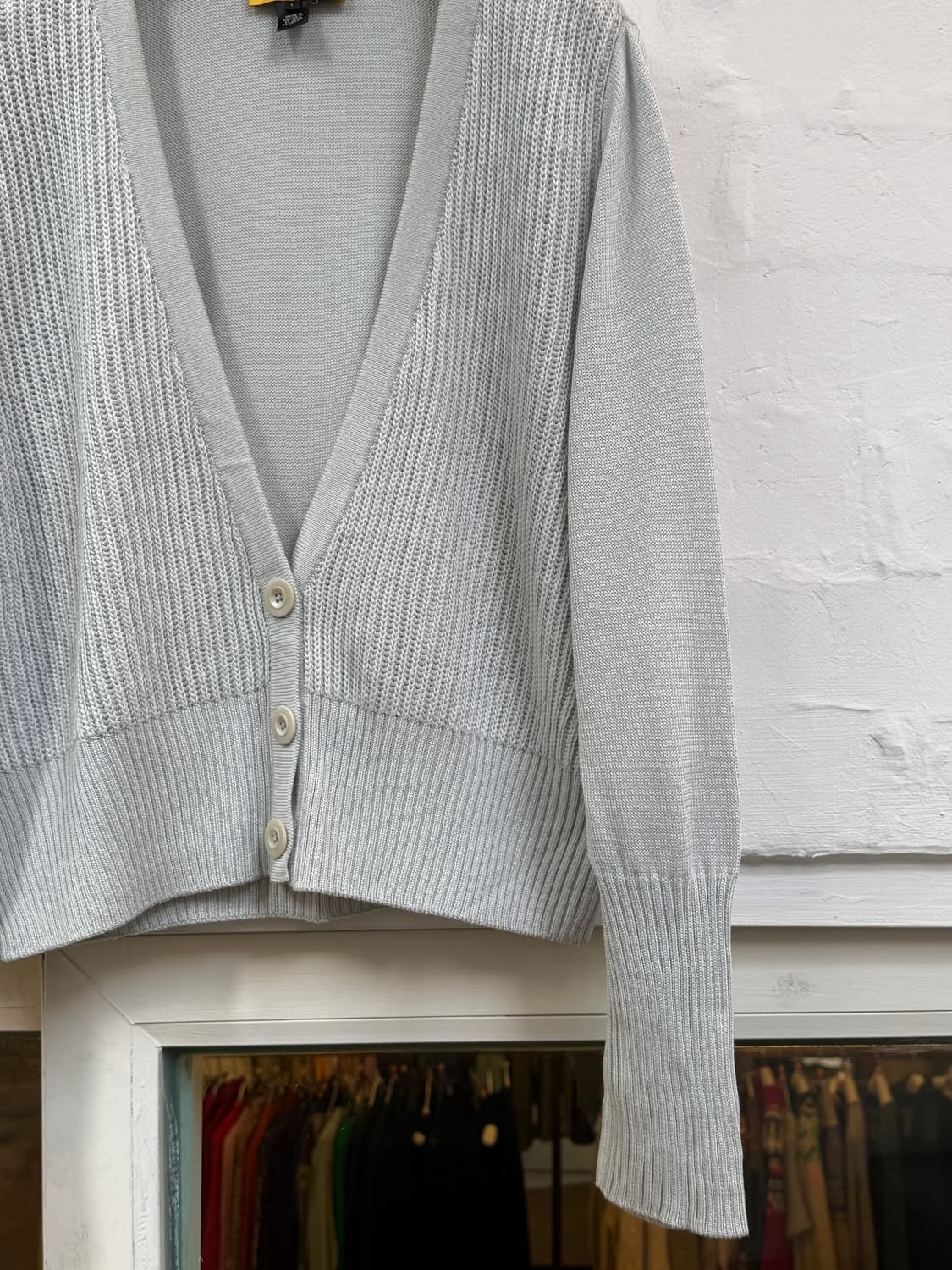 ST.JOHN 세인트존 울 블렌드 브이넥 가디건 L 상품이미지4