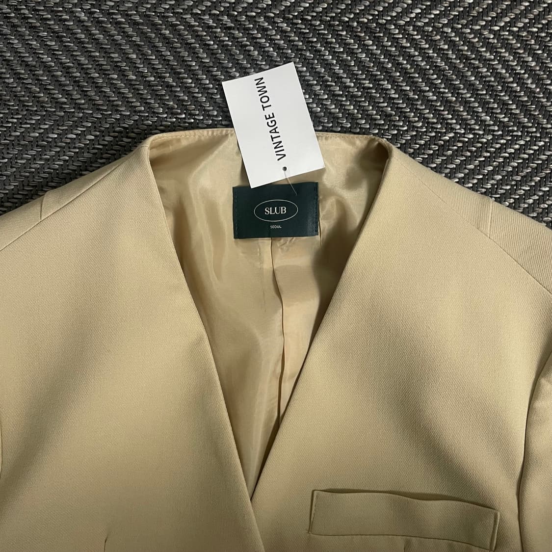 SLUB 우먼스 미니멀 블레이저 자켓 o 3125 상품이미지4