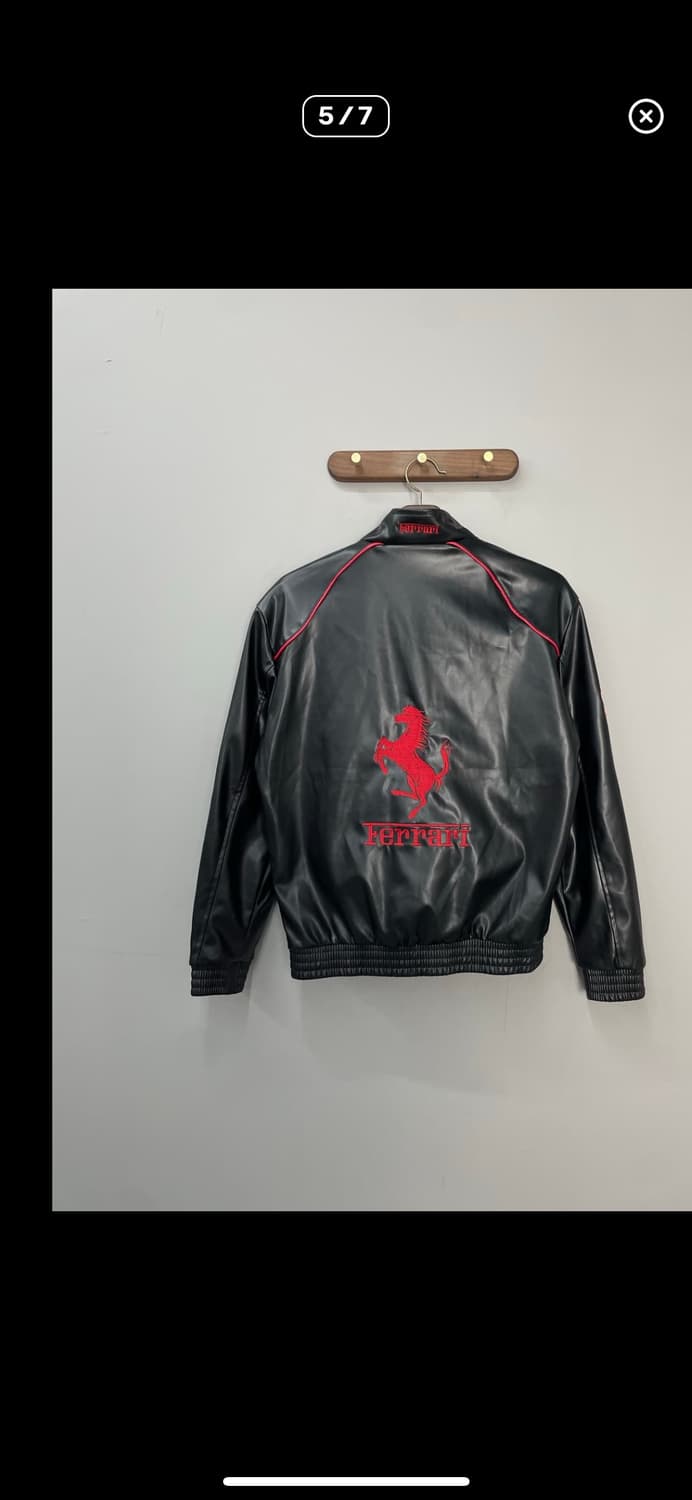 빈티지 페라리 레이싱 가죽 재킷 A2413 상품이미지5