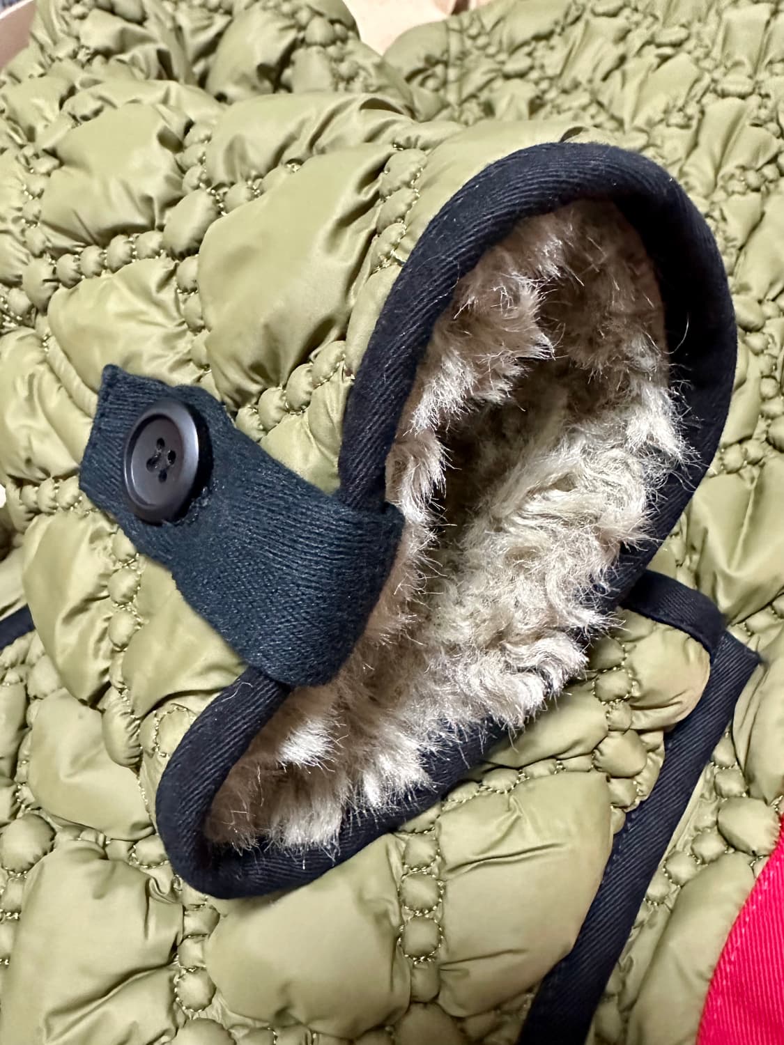 파르티멘토 리버시블 퀼팅 자켓 카키 (단종/정가13만원대) 상품이미지8