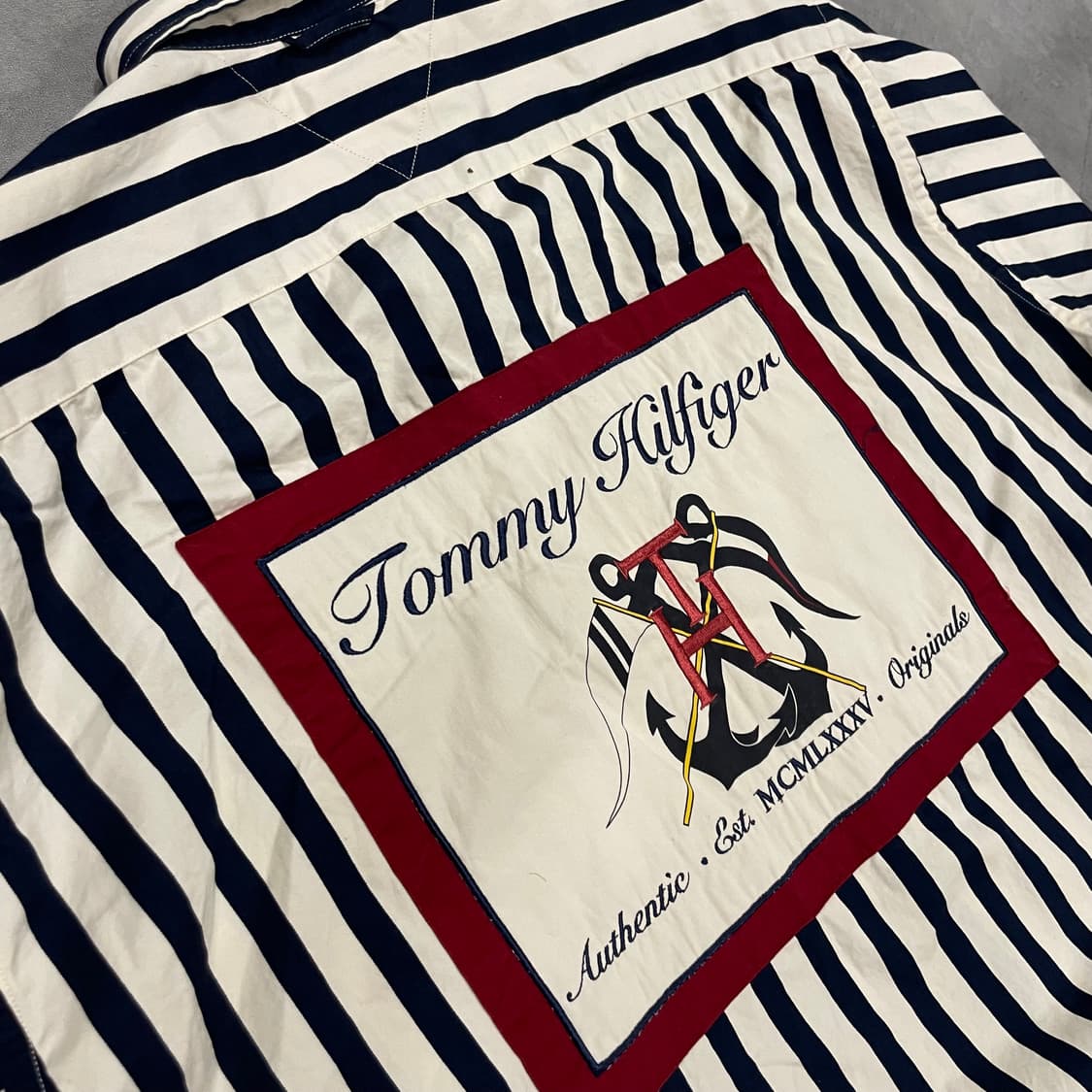 90s 타미힐피거 스트라이츠 셔츠 (110) 상품이미지2
