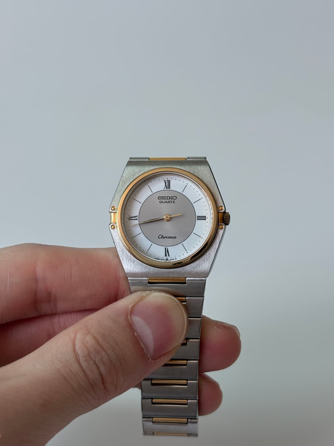 세이코 1980년대 Chronos 콤비 쿼츠 남성 상품이미지2