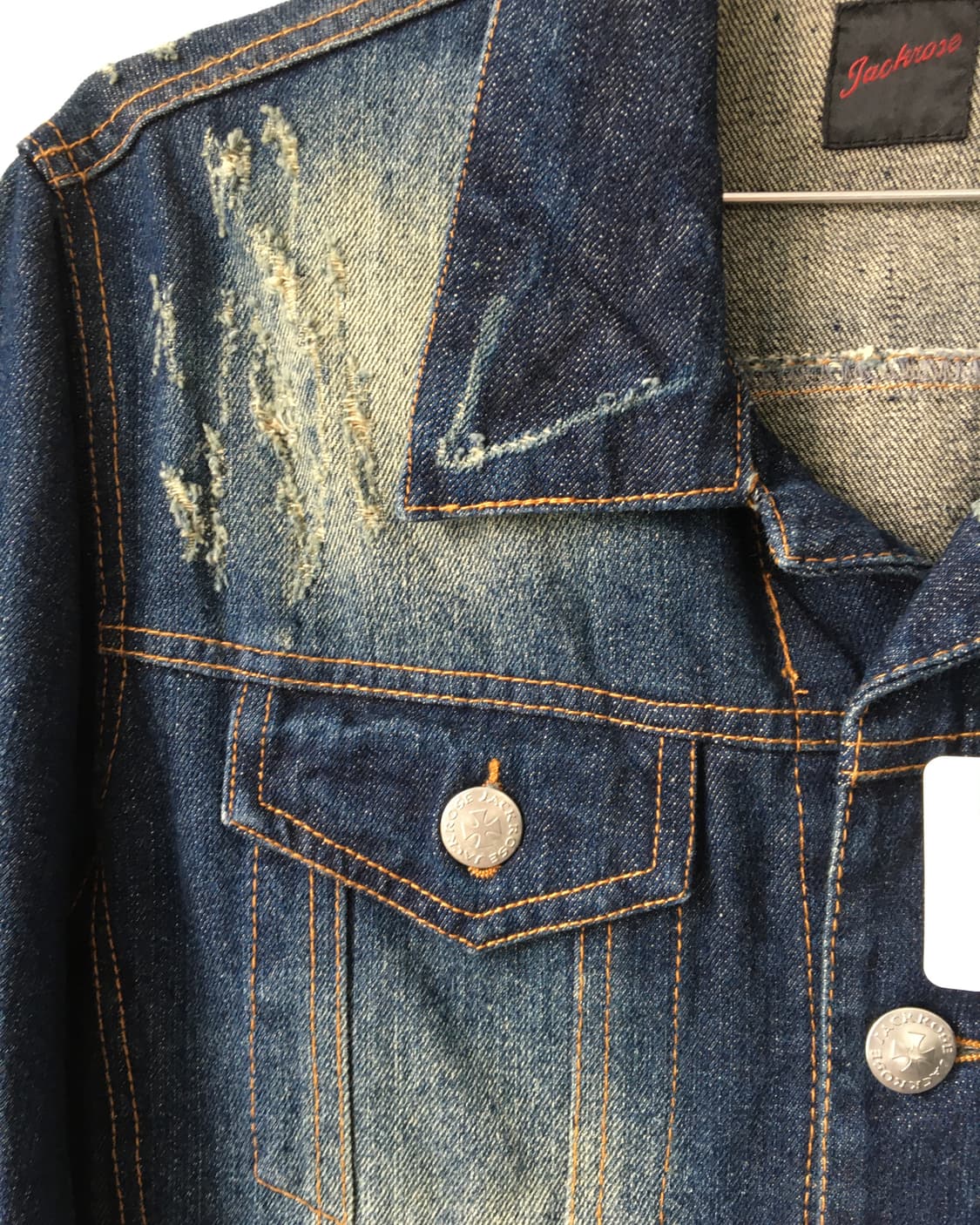 Jack rose damage washing denim jacket 상품이미지5