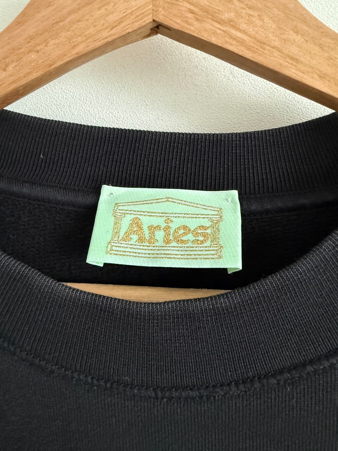 에리즈(Aries) 스웻 맨투맨 블랙(ITALY) 상품이미지7