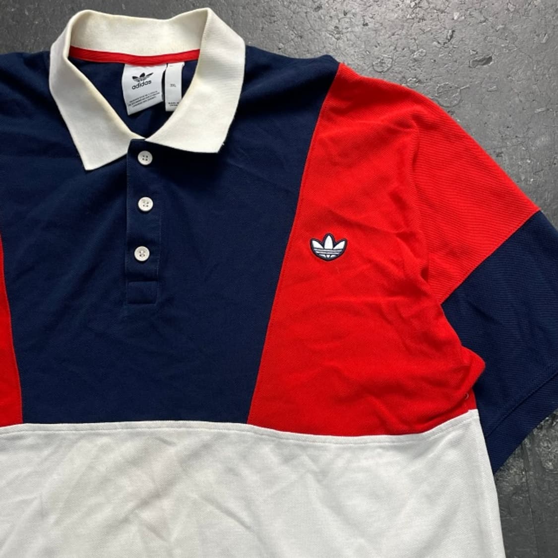 105 아디다스 컬러블록 카라티 상품이미지2