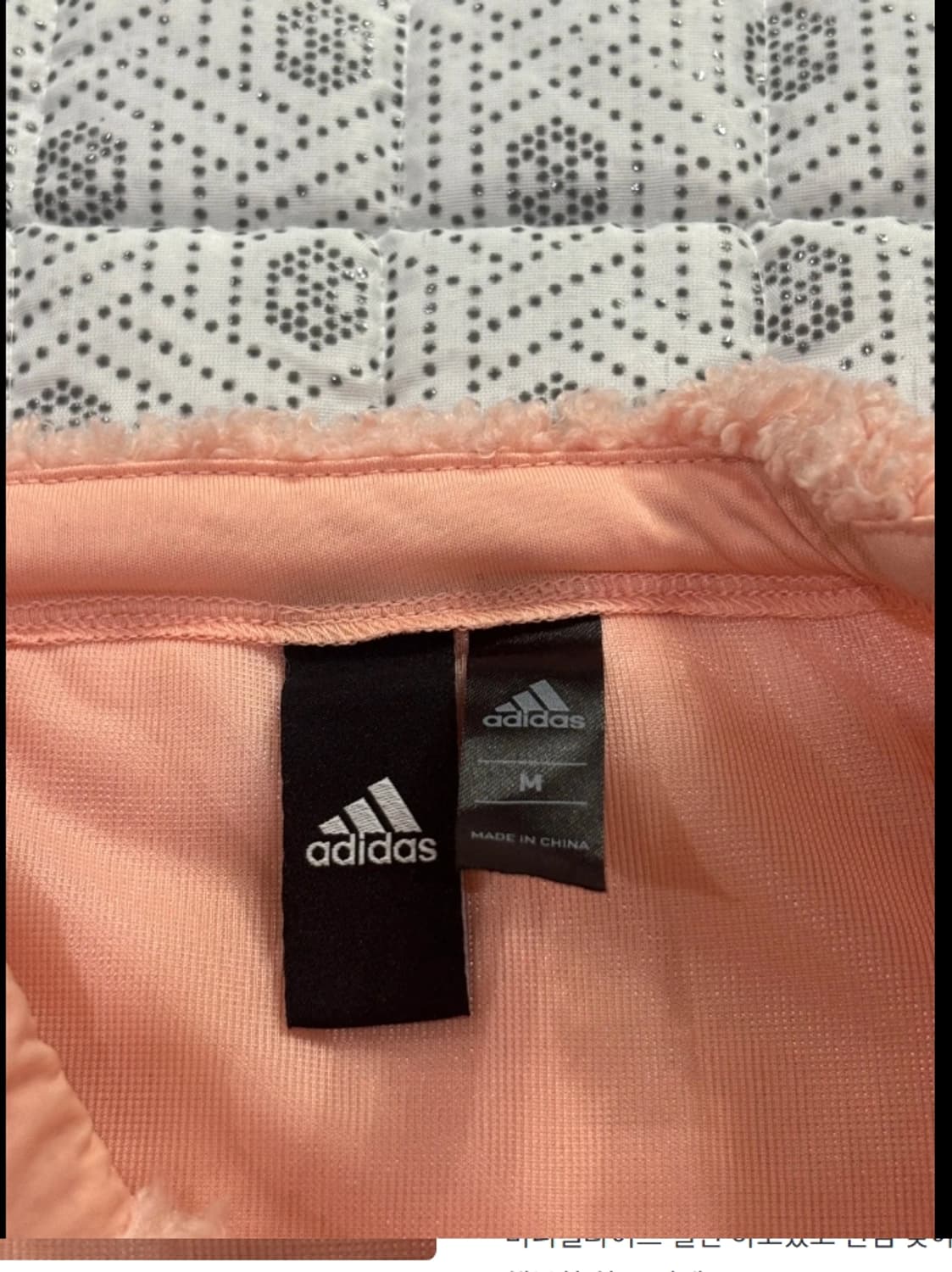 아디다스 뽀글이 후리스 하이넥 스웨트 M 핑크 상품이미지8