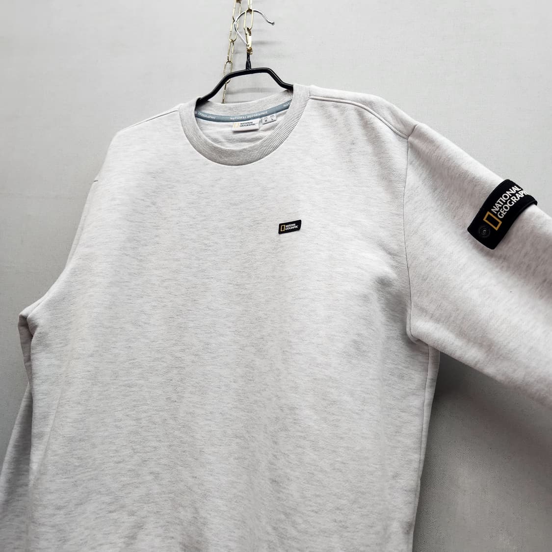 내셔널지오그래픽 로고와펜/백프린팅 맨투맨 L(XL) 상품이미지3