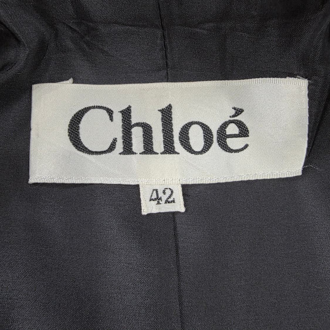 끌로에 여성 울 100 블랙 싱글 버튼 기본핏 자켓 상품이미지9