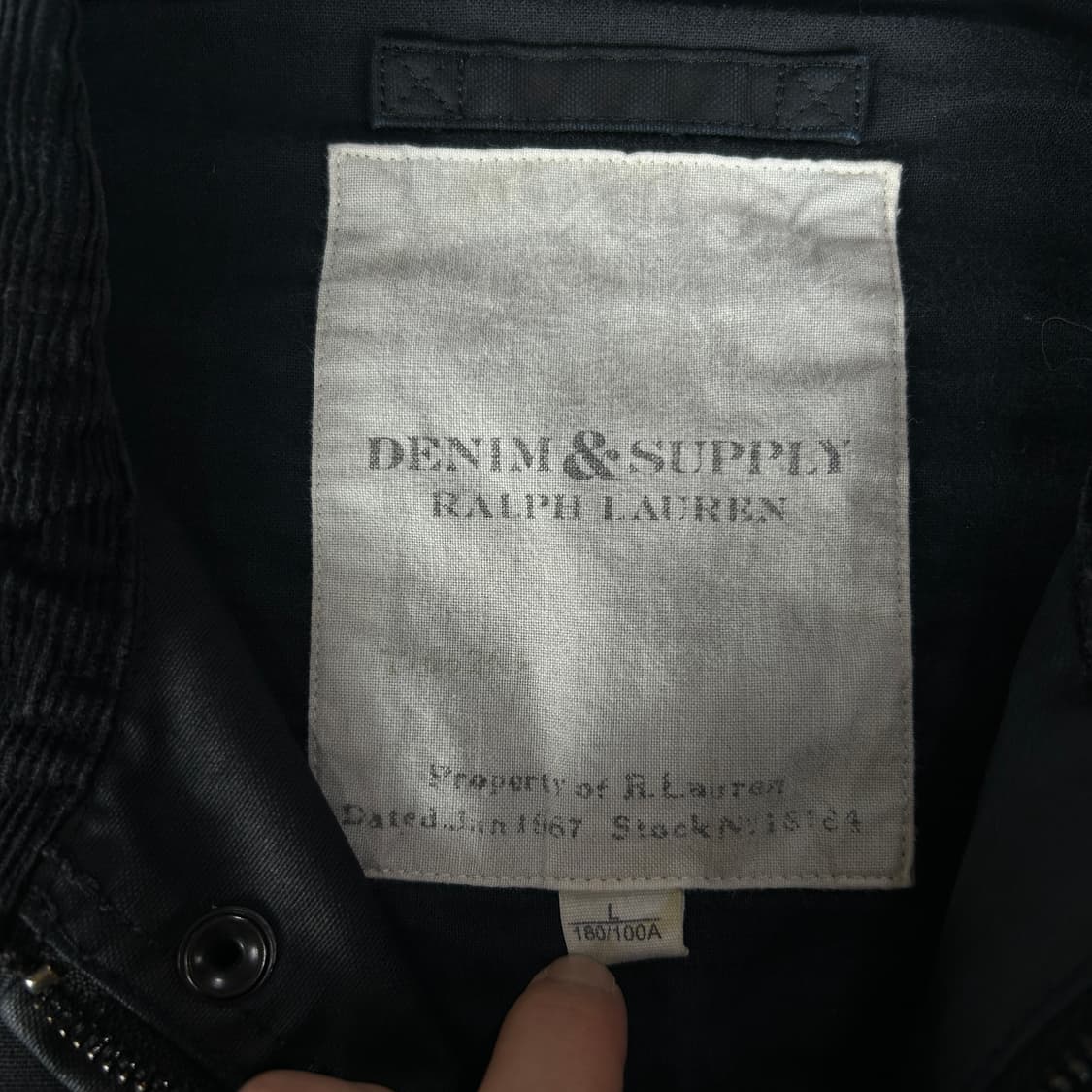 폴로 데님앤서플라이 블랙 벨트 자켓 상품이미지2