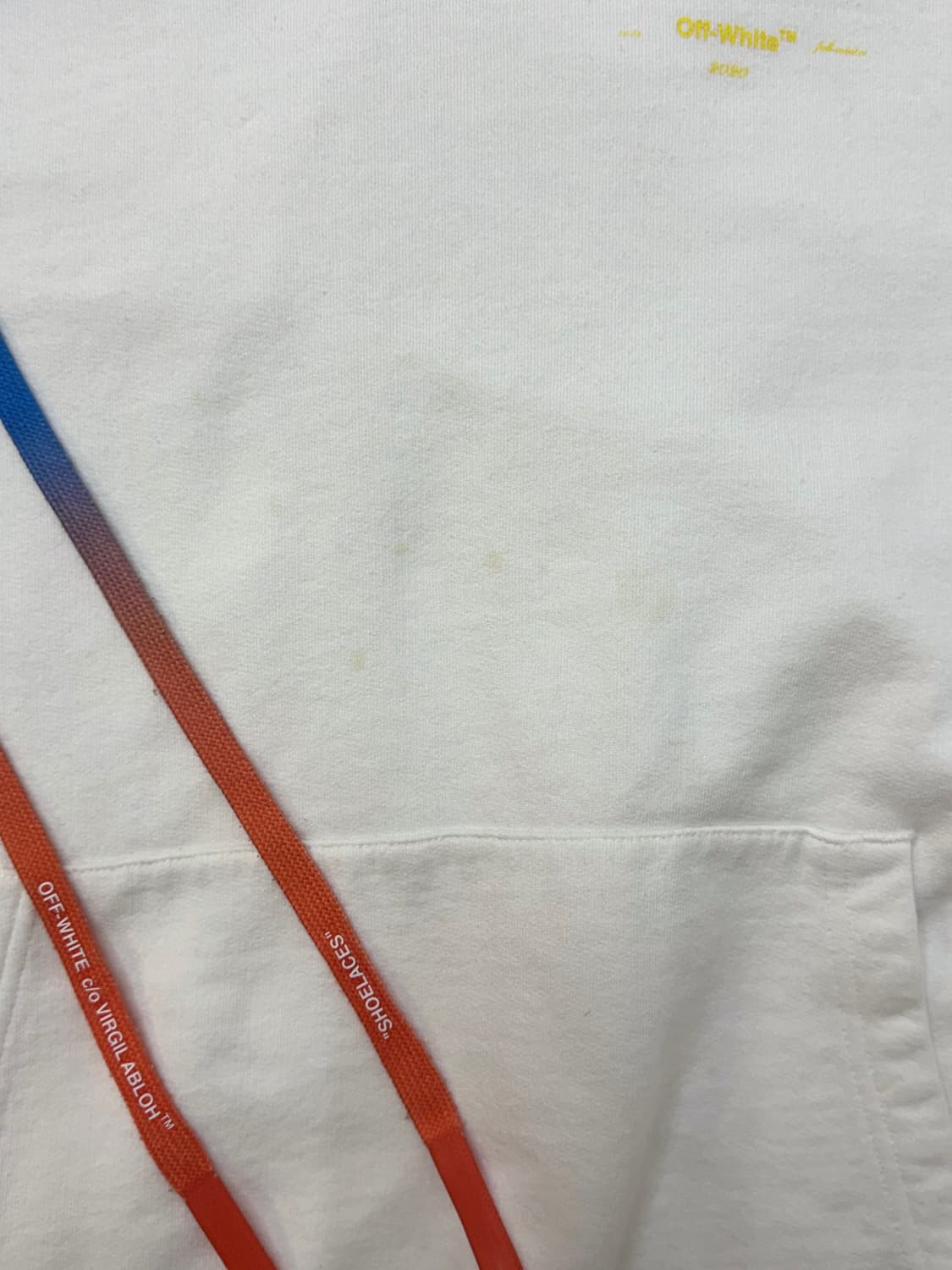 Off-white 오프화이트 아크릴 애로우 화이트 후드티 상품이미지8