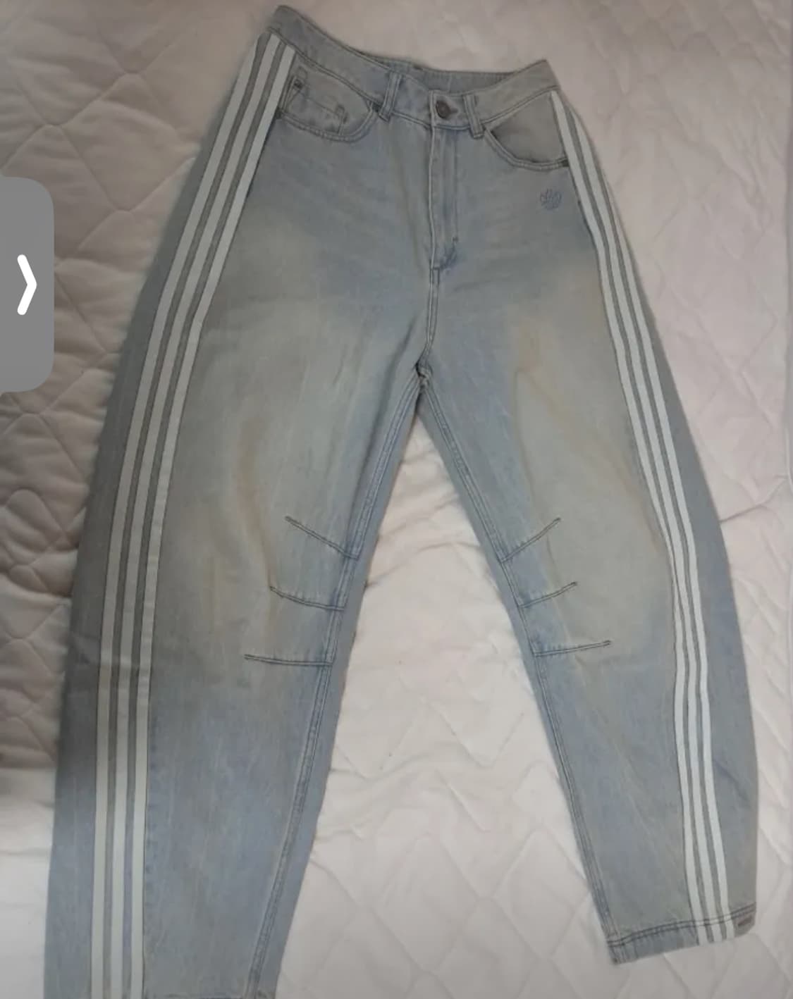 ADILENIUM 3 바나나 워시드 데님 팬츠 - 라이트데님 / JX92 상품이미지2