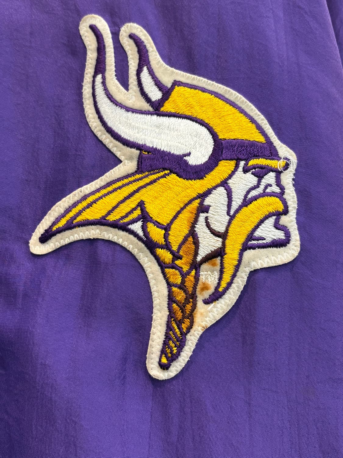 90s 미제생산 스타터 NFL 미네소타 바이킹스 사틴자켓 상품이미지4