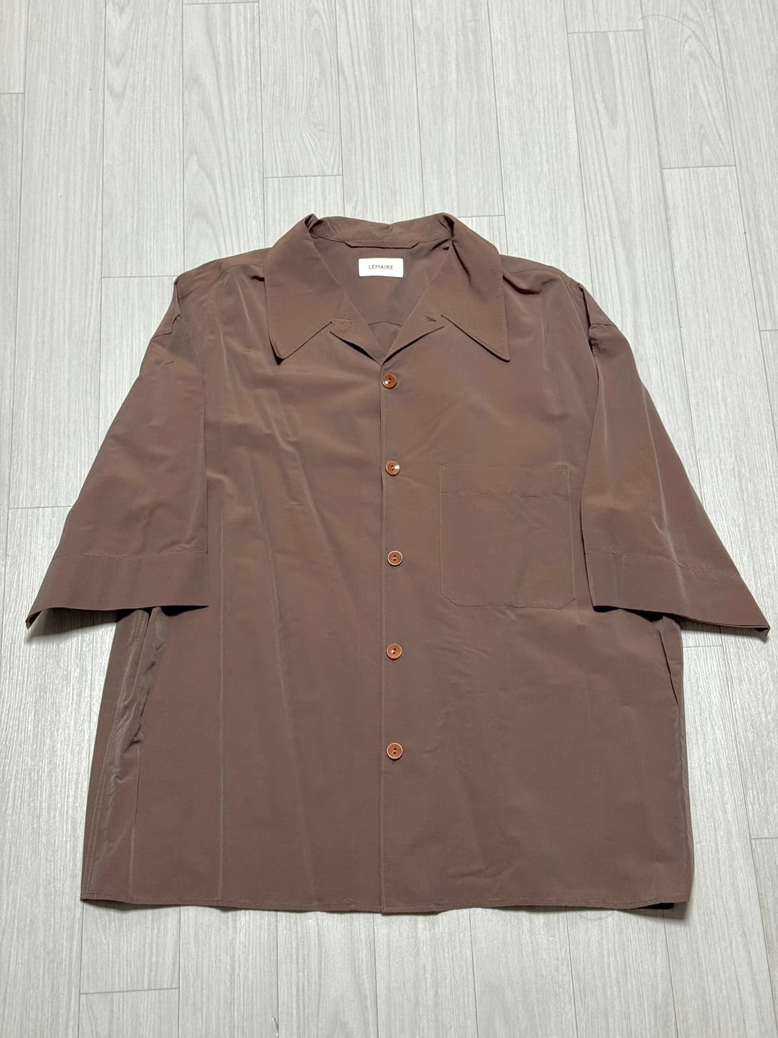 르메르 Lemaire 컨버터블 셔츠 테라코타 50 상품이미지3