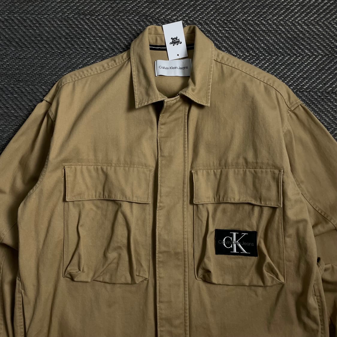 캘빈클라인 브라운 데님 포켓 워크 자켓o 4191 상품이미지4