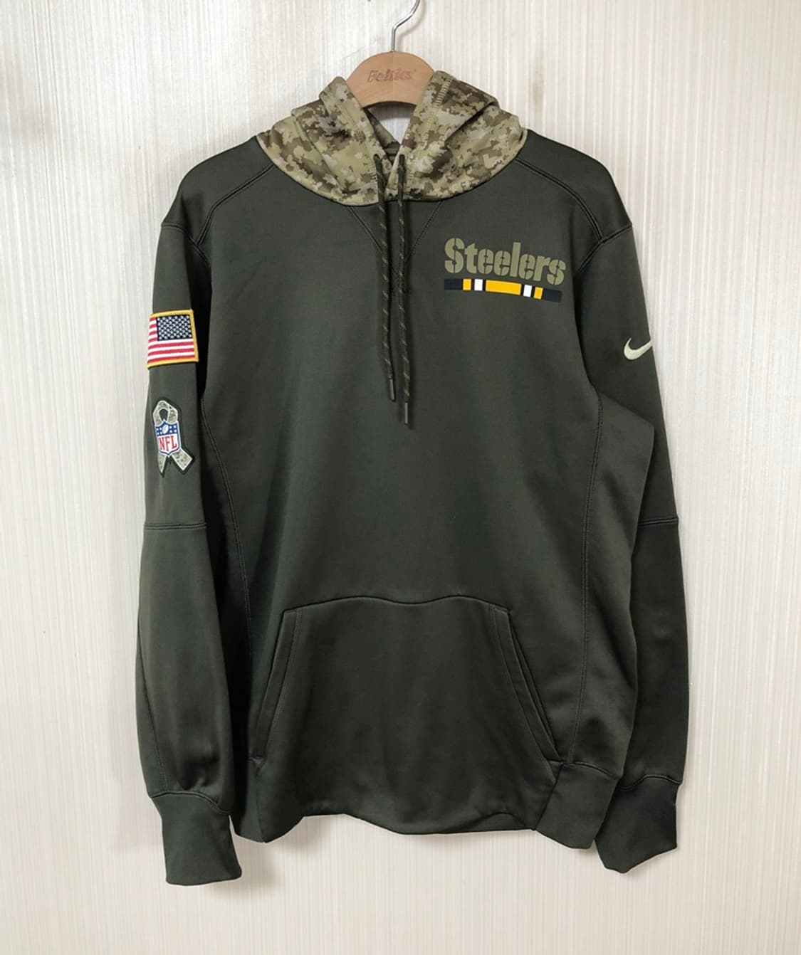 NFL 나이키 피츠버그스틸러스 어센틱 온필드 풀오버후디S(해외) 밀리터리 상품이미지1