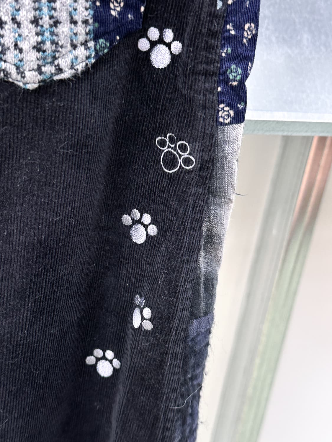 dog patchwork corduroy skirt 상품이미지5