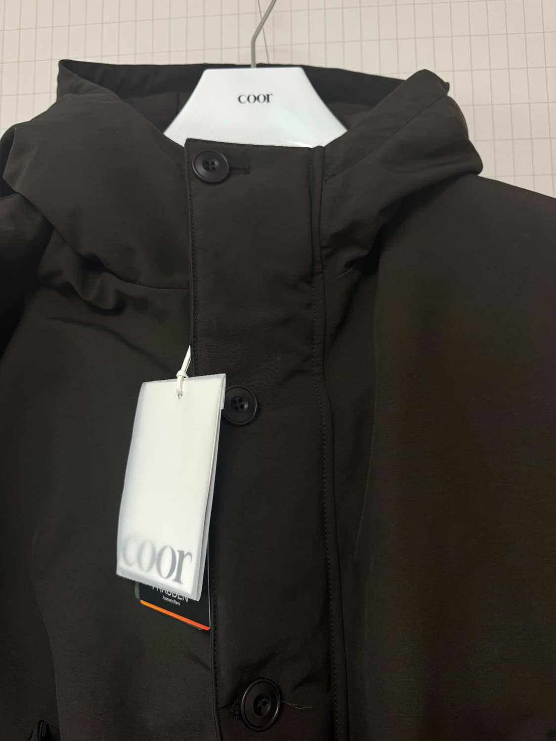 쿠어 버튼 덕 다운 플라이트 봄버 올리브그린 XL 상품이미지2