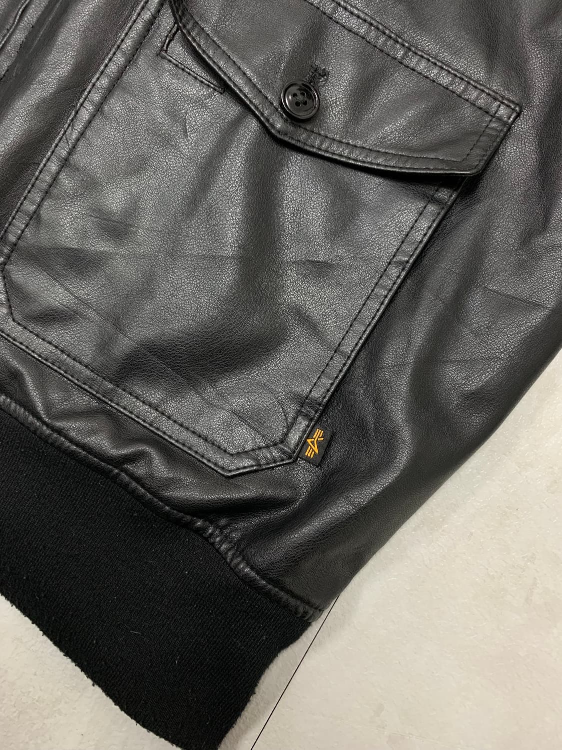 알파인더스트리 가죽 자켓 상품이미지4