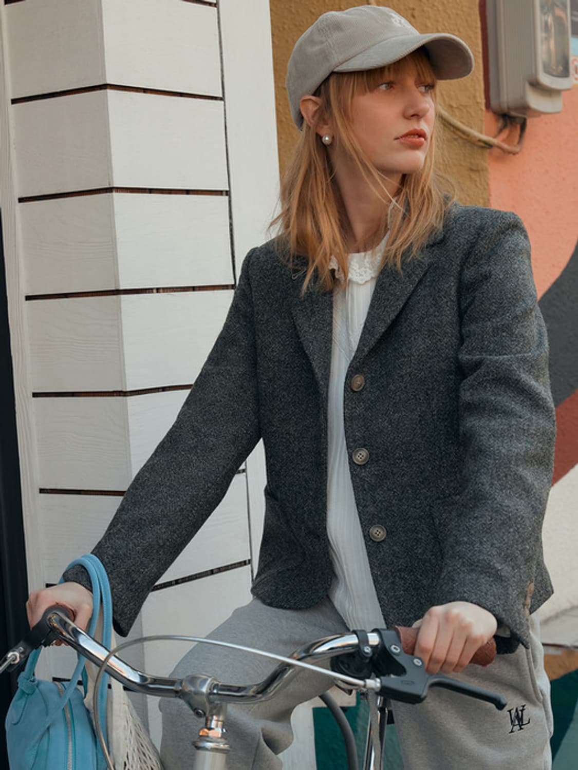 프론트로우 해리스트위드 울 자켓 S 상품이미지1