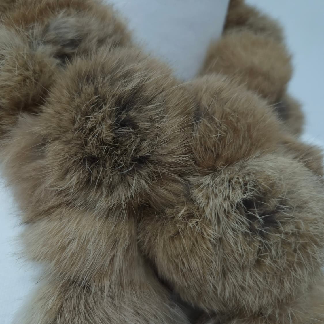 Comme Ca Ism 토끼털 래빗퍼 폼폼 머플러 상품이미지3