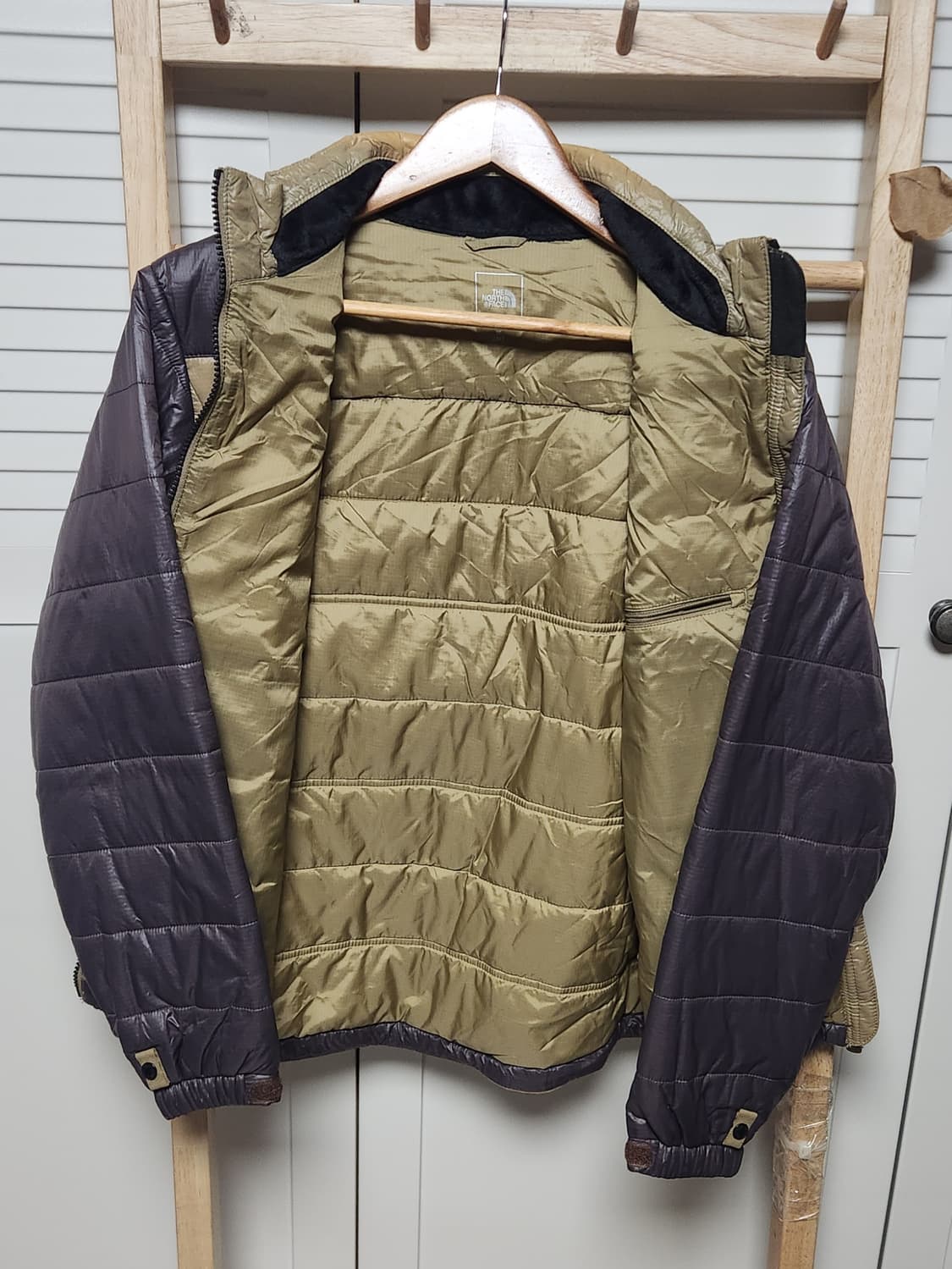 노스페이스 초코브라운 미드레이어 라이너 패디드 경량 점퍼 자켓 상품이미지6