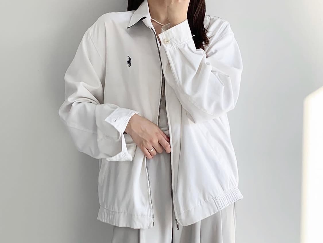 폴로 스윙자켓 화이트컬러 상품이미지1