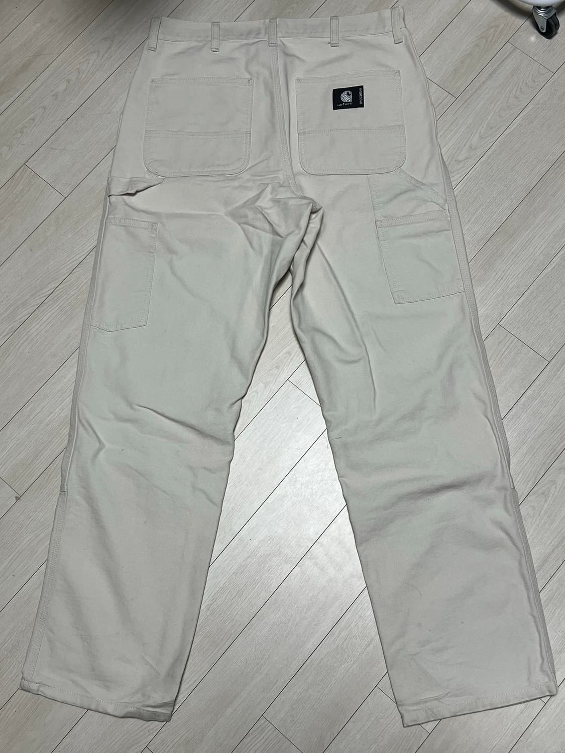 칼하트x웍스아웃 더블니아이보리팬츠 32x32 상품이미지5