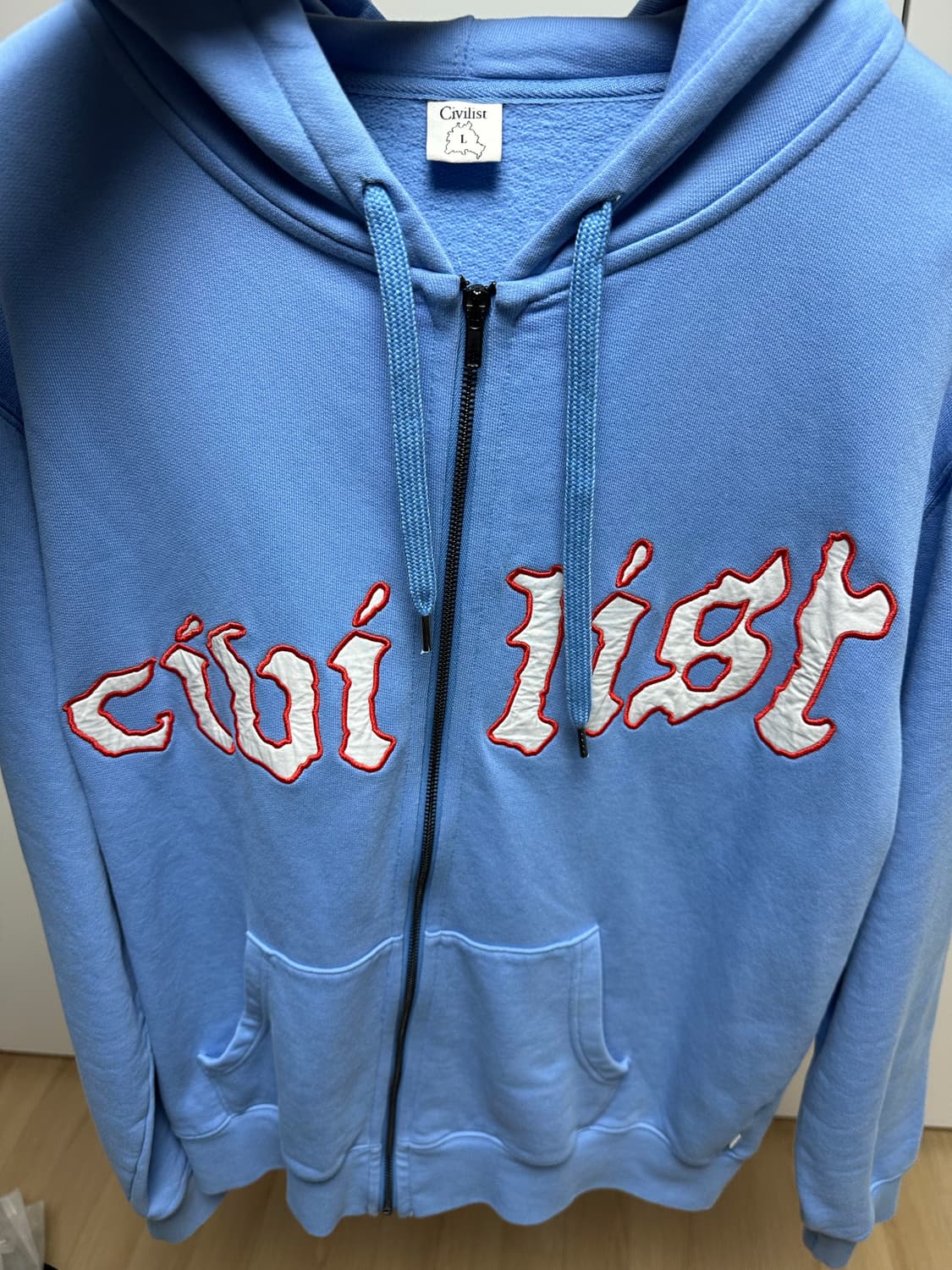 Civilist 하늘색 후드집업 L 급처 상품이미지2