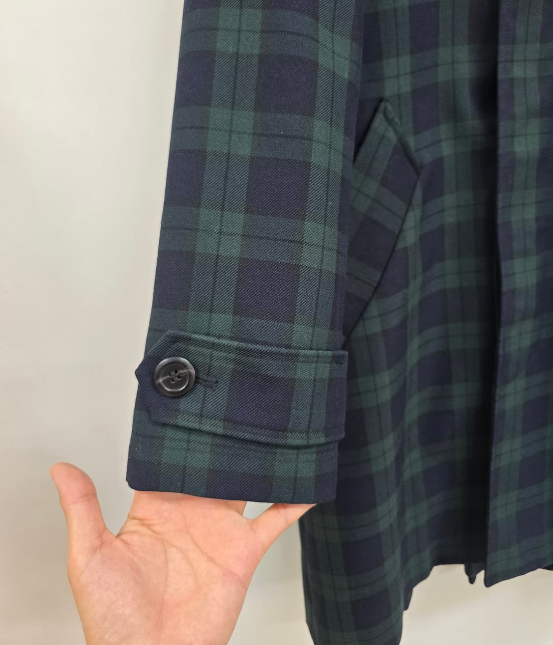 A.P.C 타탄체크 간절기 아방 코트 상품이미지4