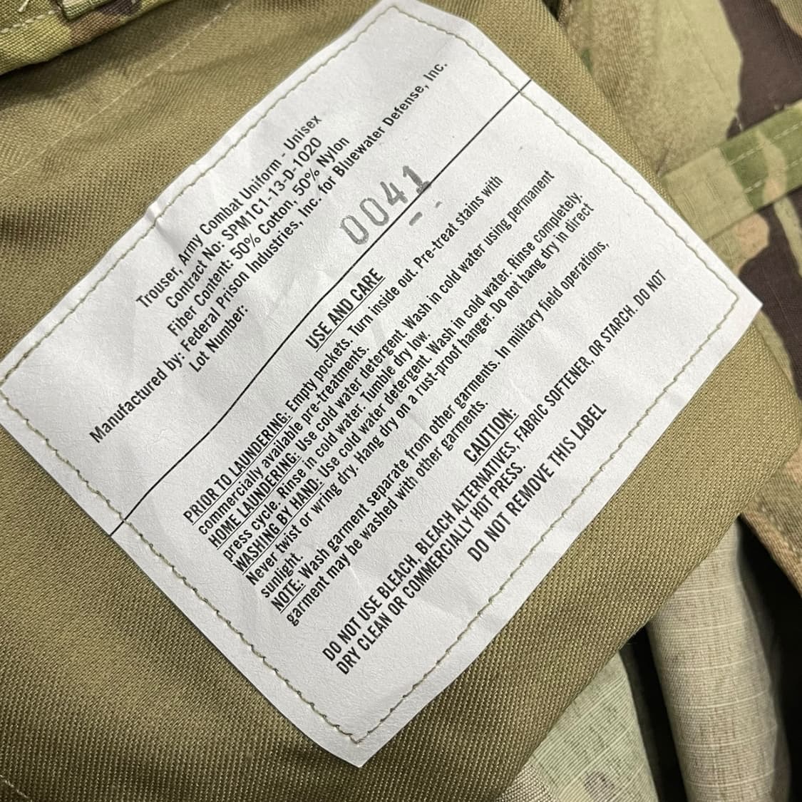 미군 OCP 컴뱃 카고 팬츠 상품이미지8