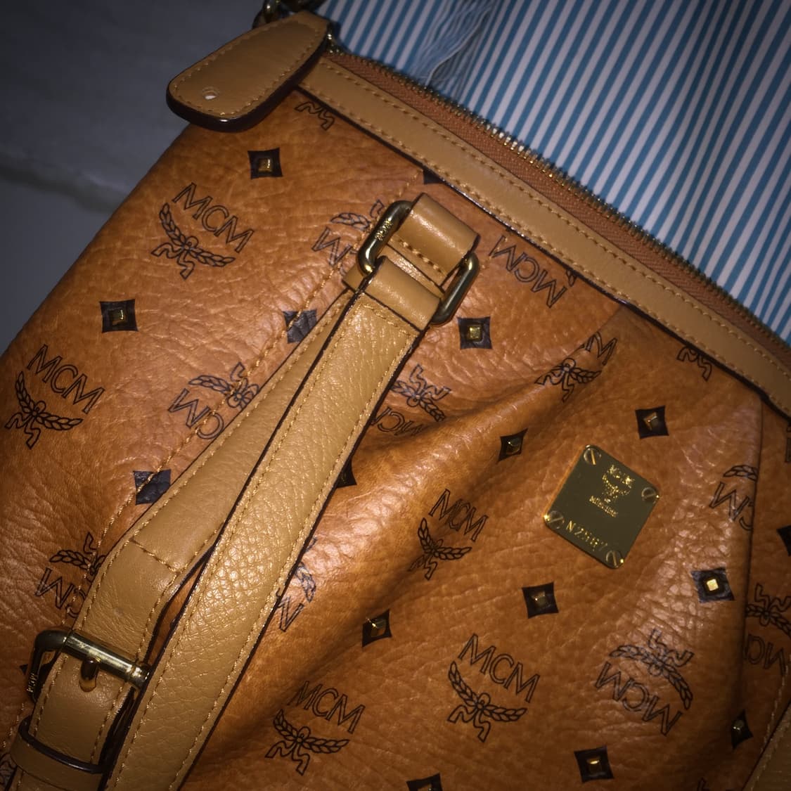 MCM stud detail vtg shoulder bag 상품이미지3