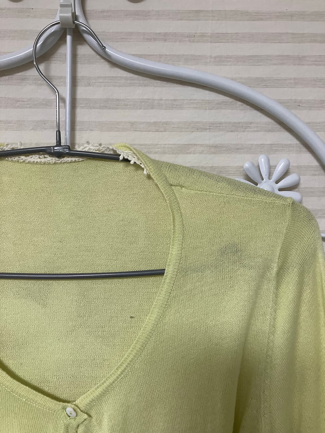 파스텔 그린 레이스 가디건596  상품이미지3