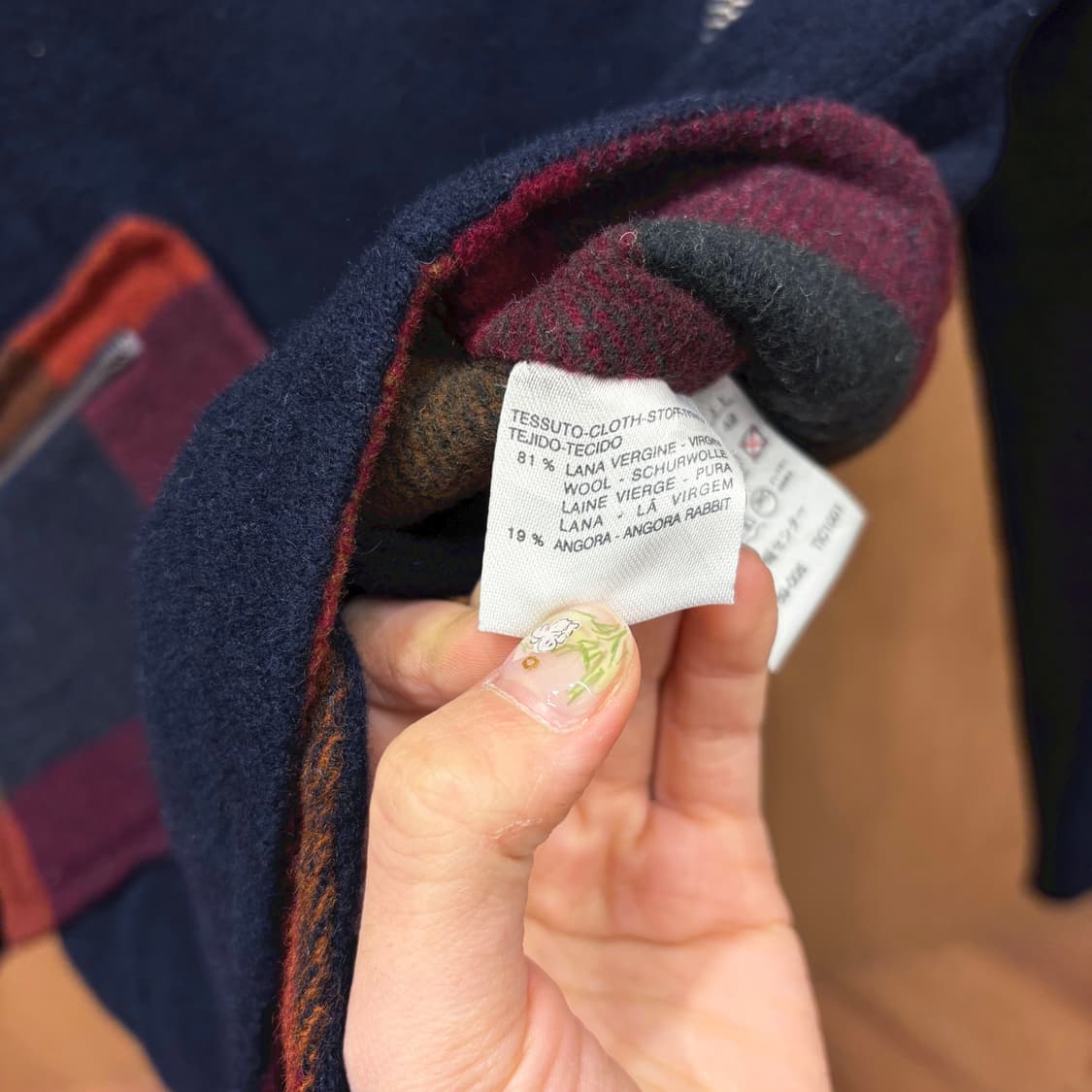 막스마라 스포트막스 라이더 자켓 체크 배색 카라 포켓 디테일 블랙 상품이미지7