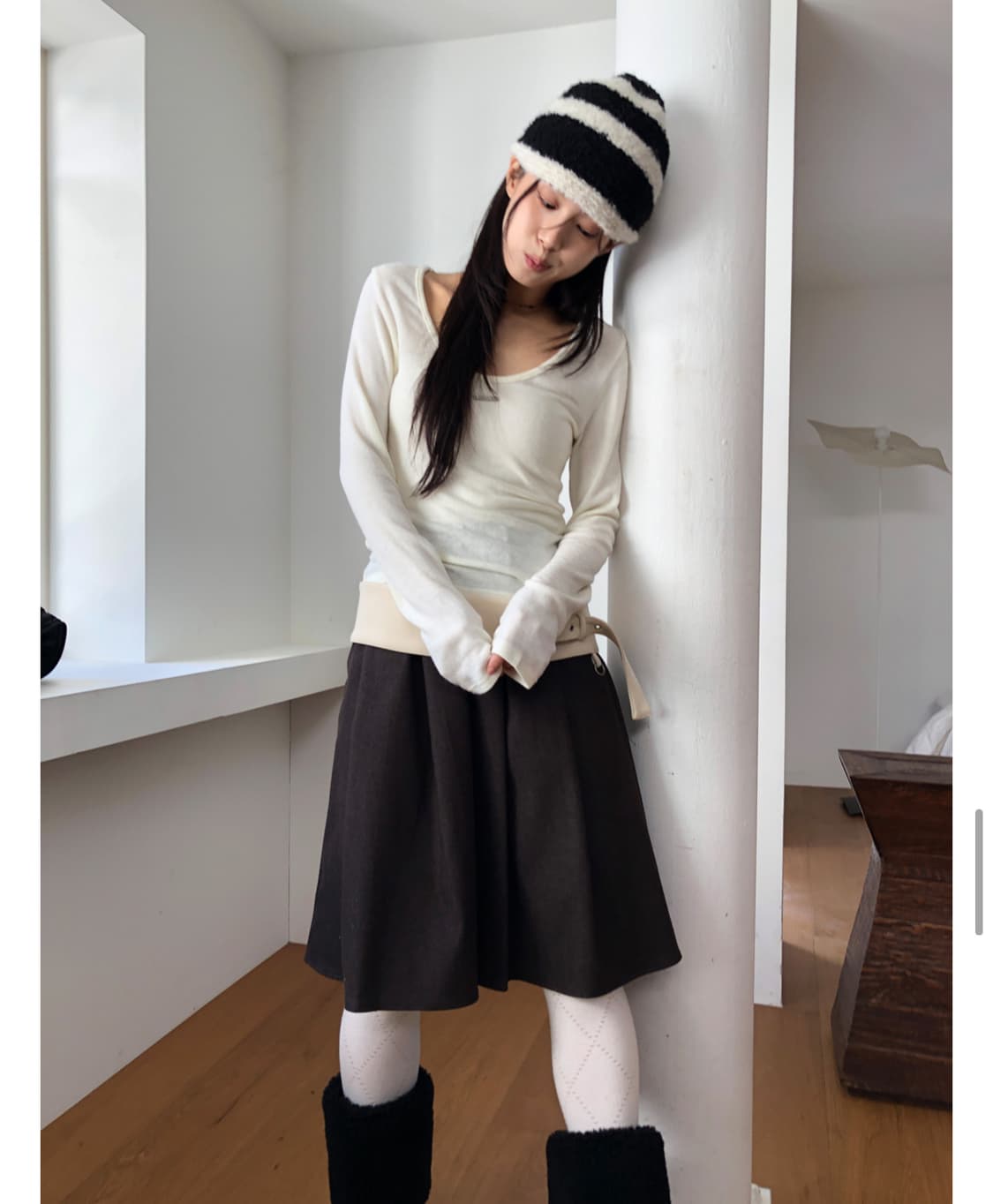 릿킴 BELLE MIDI SKIRT 상품이미지1