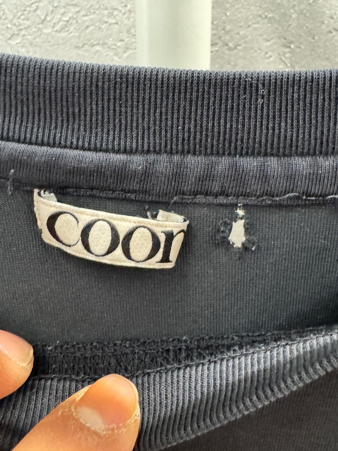 쿠어 기본 반팔티 블랙 L 상품이미지3