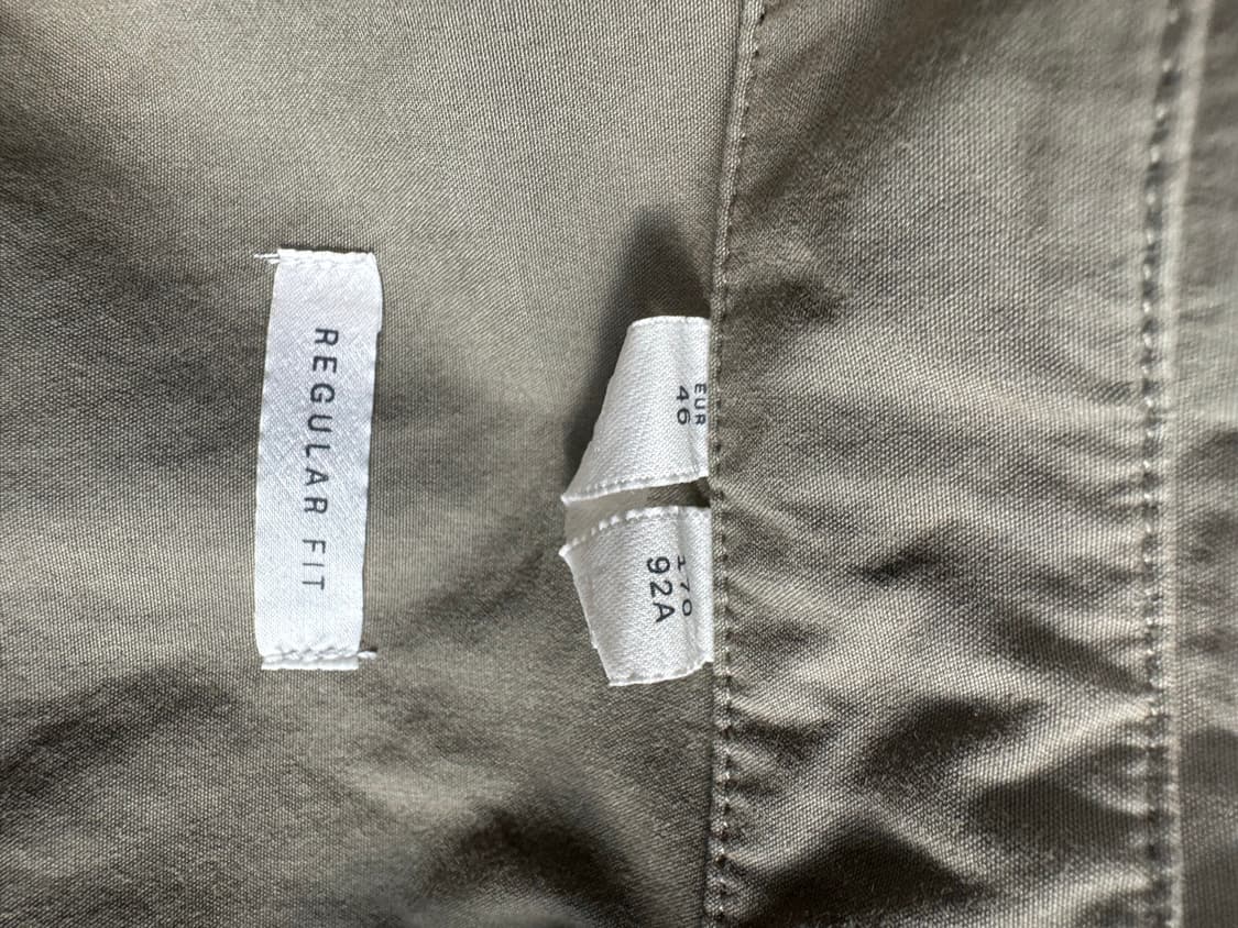 아르켓 카키 포플린 긴팔 셔츠 상품이미지4