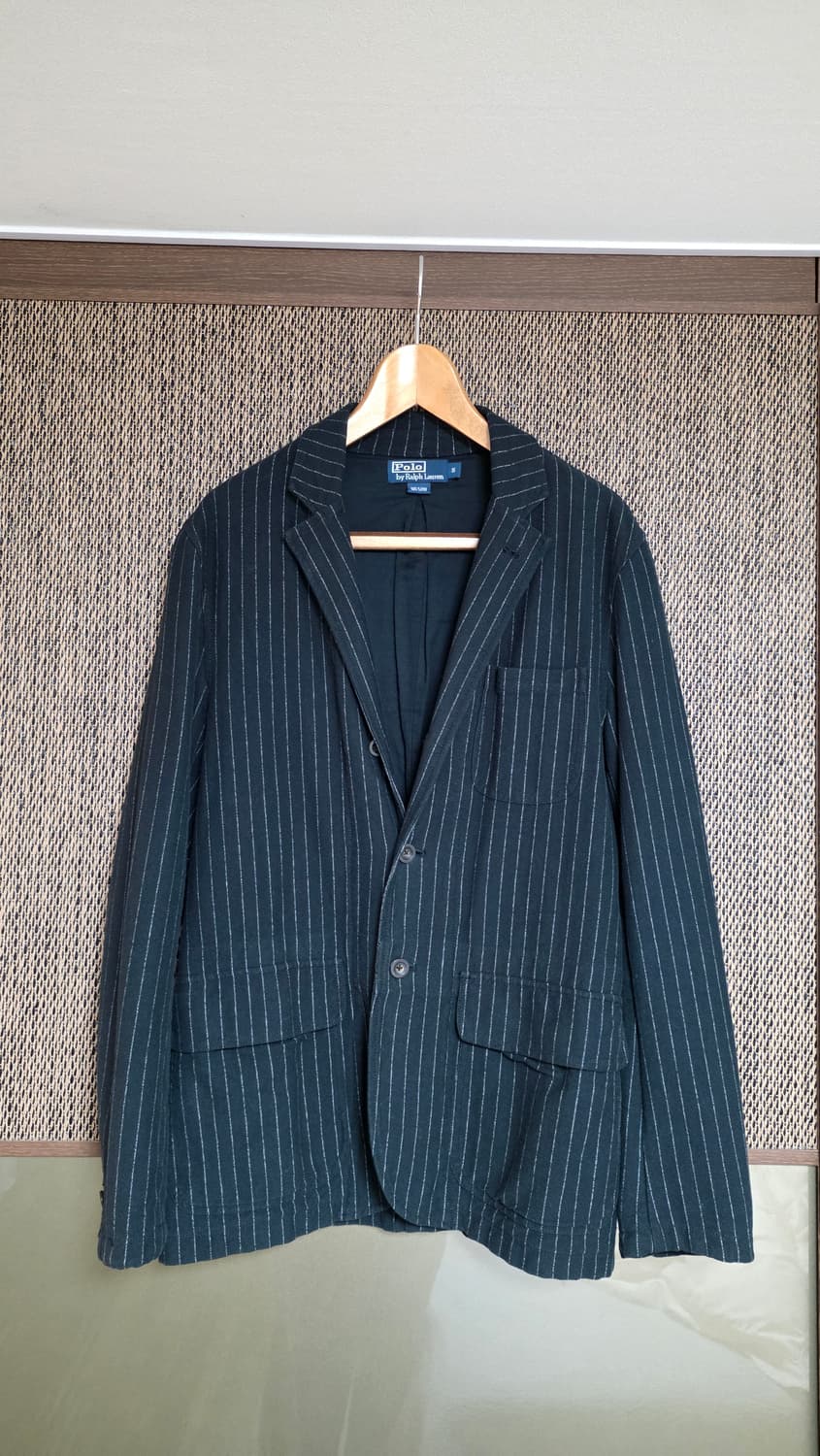 [신동품] 랄프로렌 코튼 스트라이프 블레이저 / 리얼버튼 상품이미지1