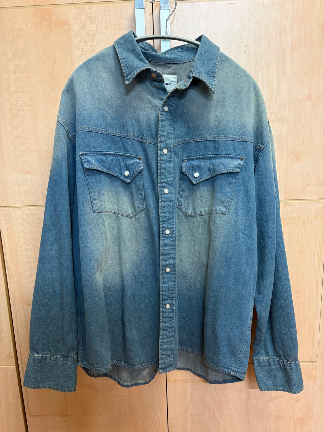 웨스턴 데님 셔츠(빈티지 인디고) 상품이미지1