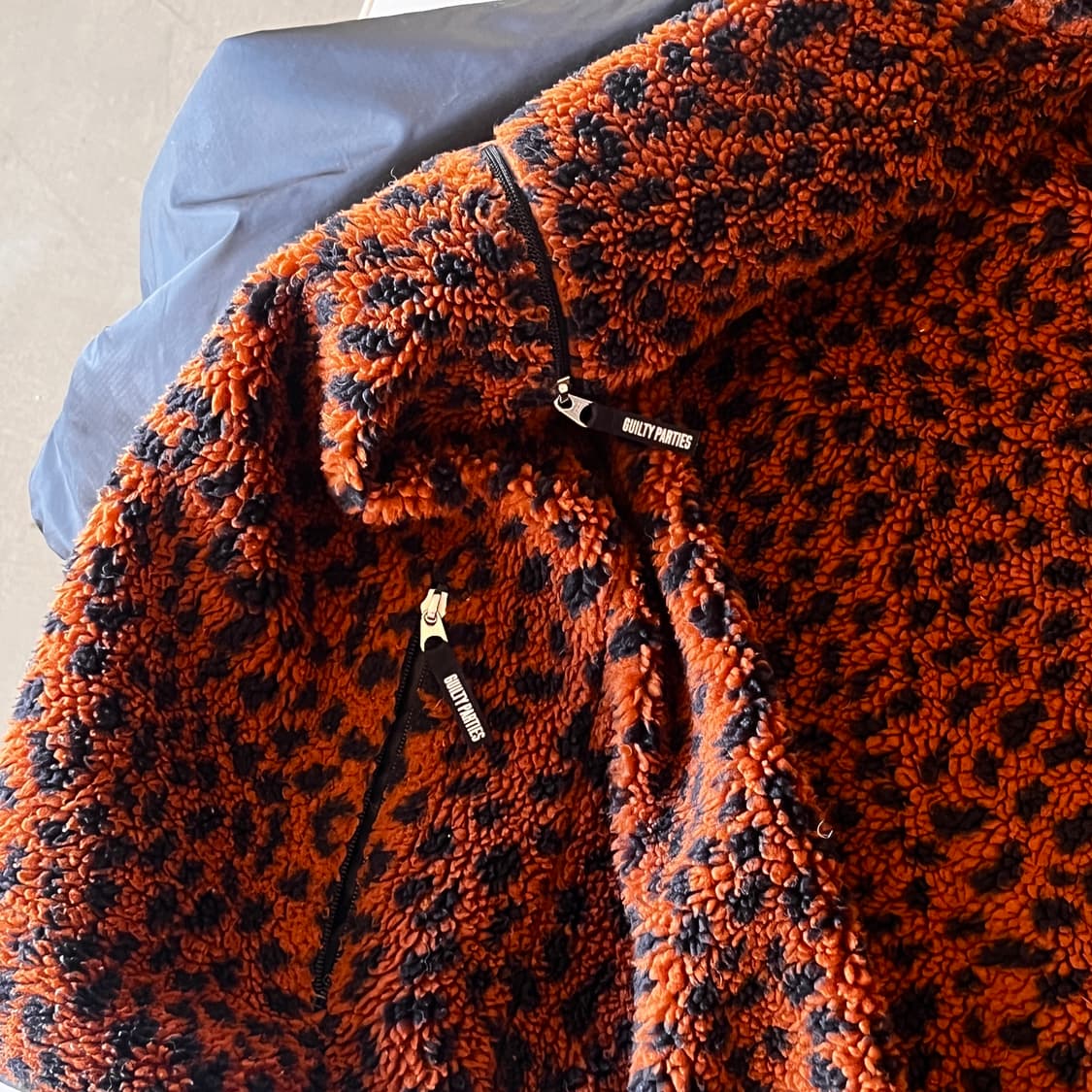 외코마리아 레오파드 리버시블 자켓 상품이미지6