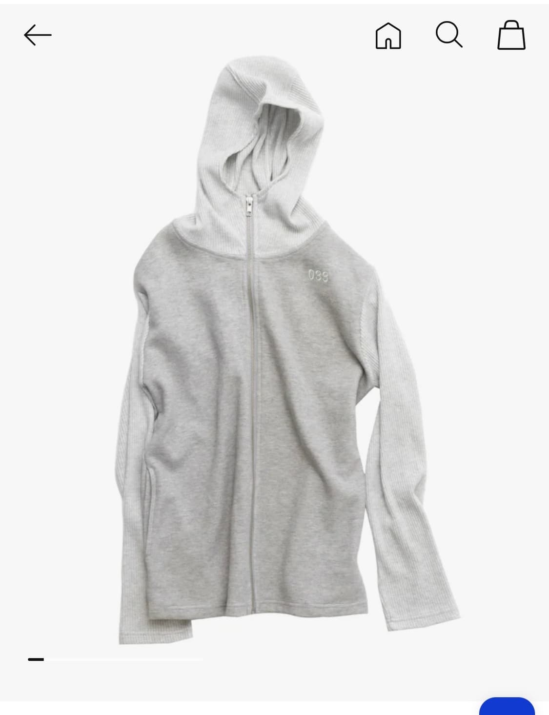 영마일웨어 니트집업 grey 구해요!!! 상품이미지1