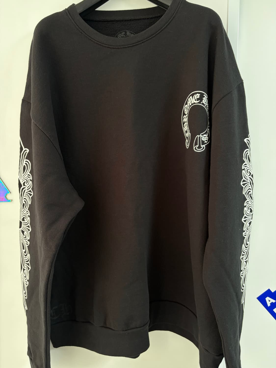 크롬하츠 홀스슈 블랙 맨투맨L 상품이미지1