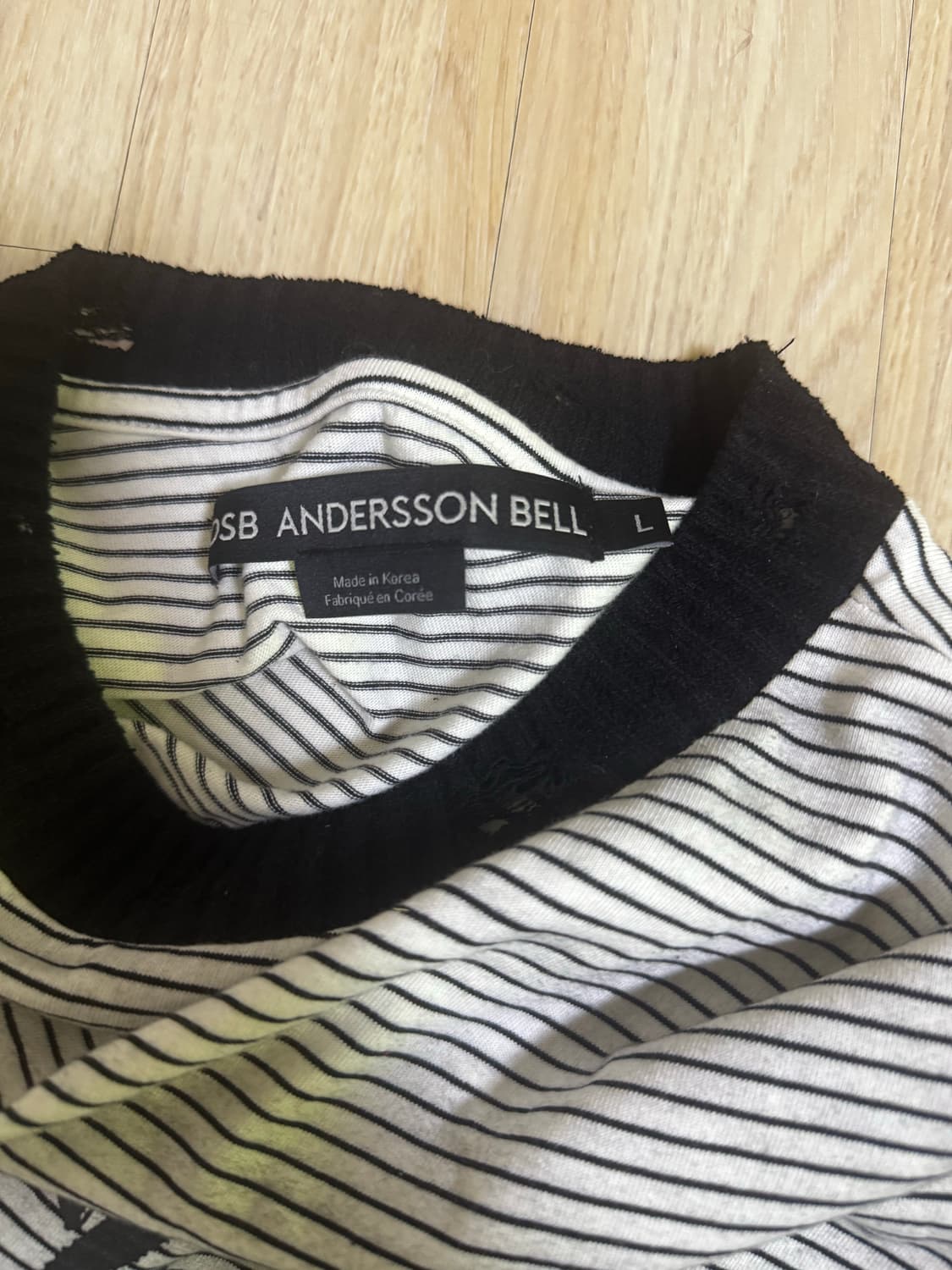 Andersson Bell 스트라이프 긴팔 L 미착용 상품이미지5