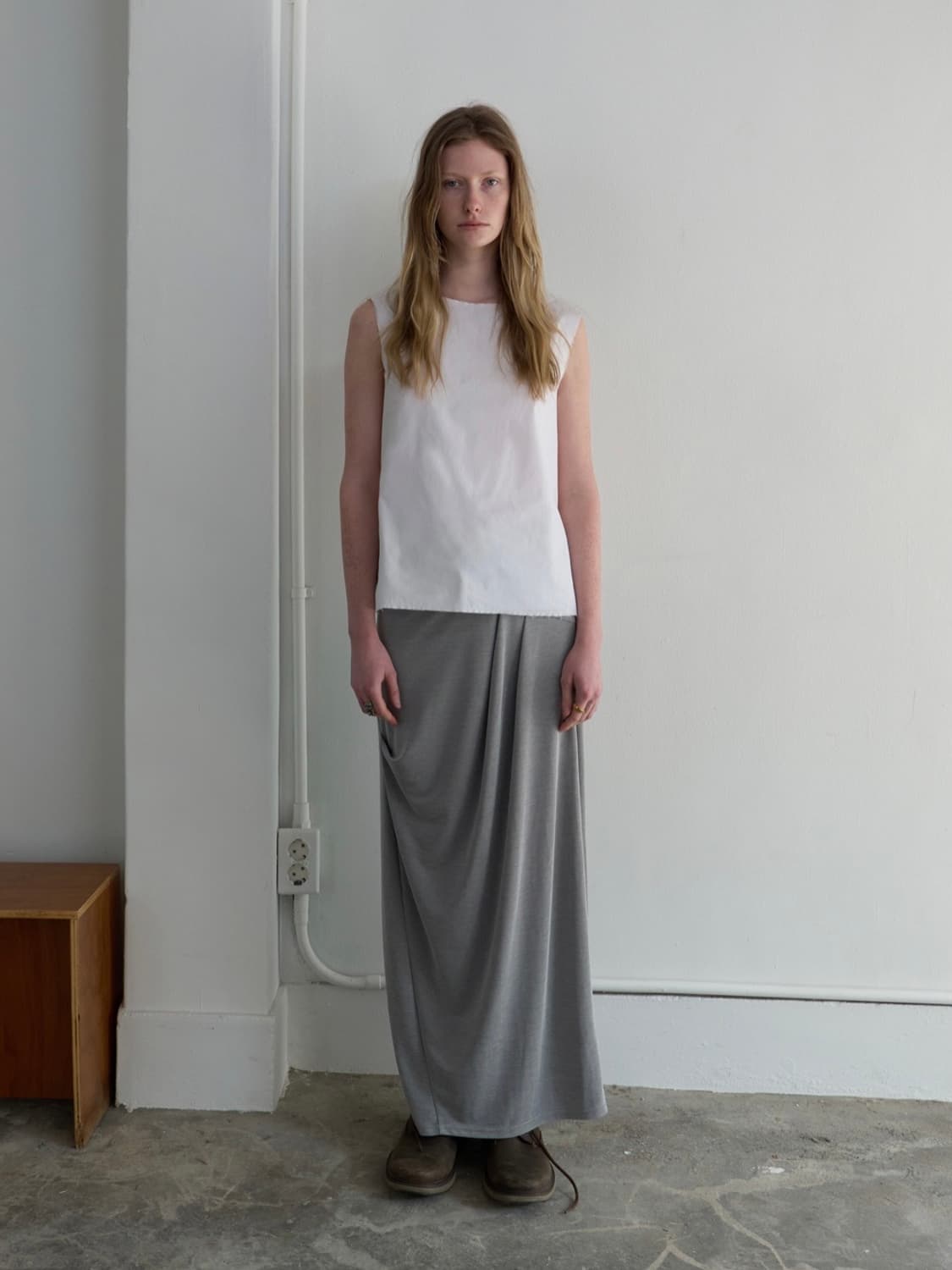 파이카 pica draped maxi skirt 스커트 치마 상품이미지1