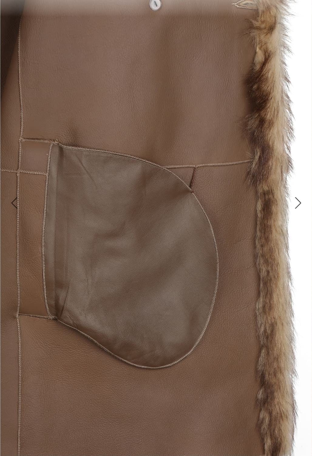 (새상품)리얼 토스카나 퍼 시어링 무스탕 상품이미지4