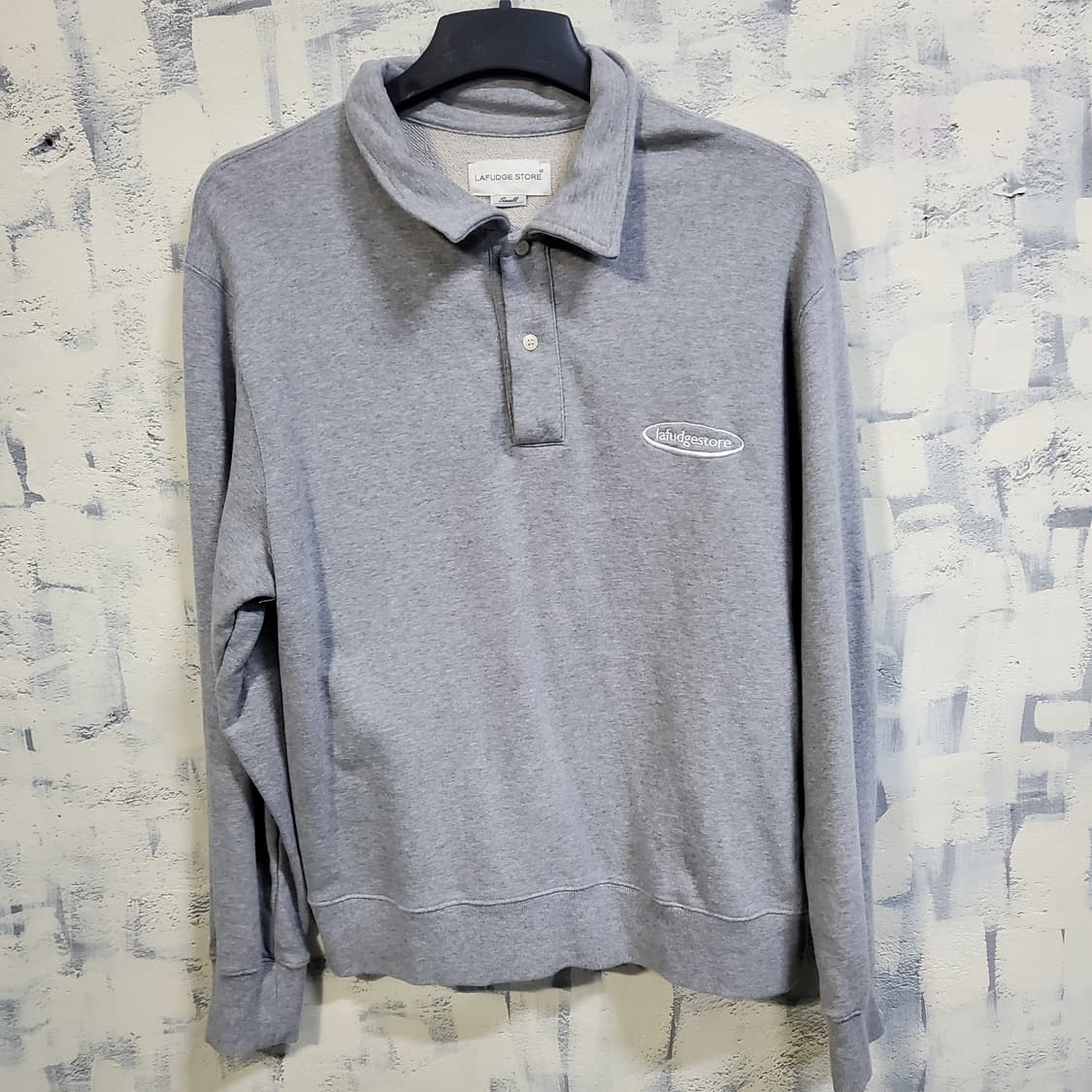 라퍼지스토어 그레이 카라넥 맨투맨  상품이미지1