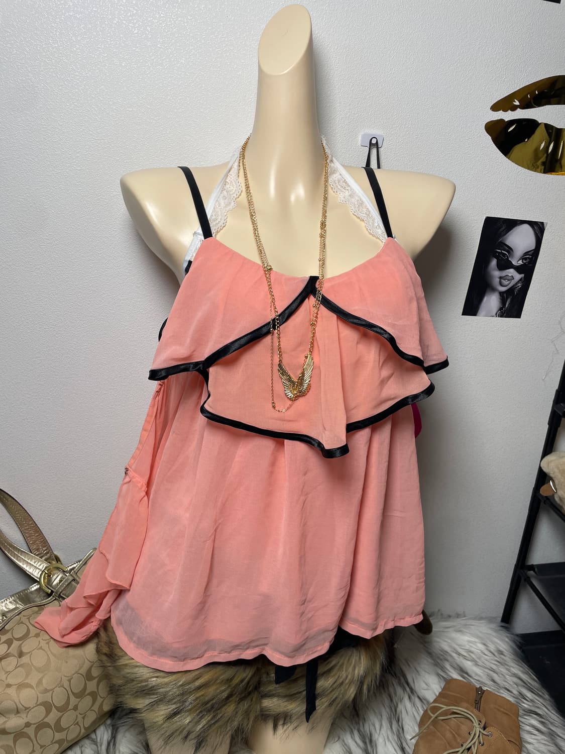 팬티지 새실 맥비 러플 블라우스  상품이미지1